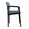 Lesro Lenox Steel Hip Chair Metal Frame, Black, RS Rain Song Back, MD Titan Seat LS1161